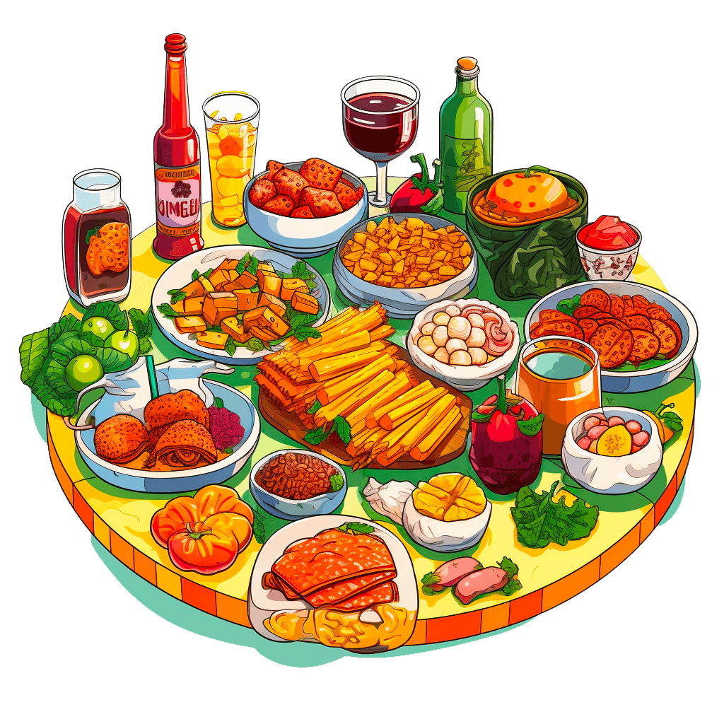 plate with food